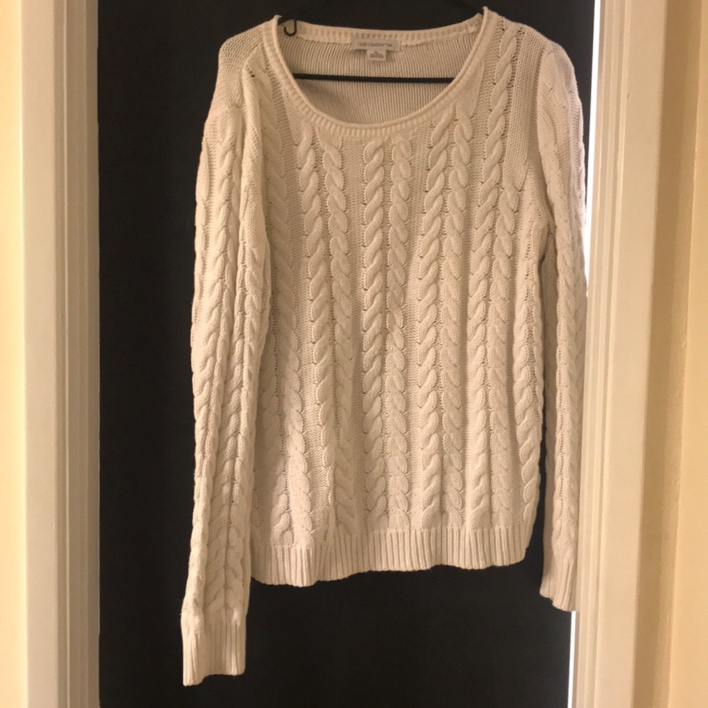 White Liz Clairborne sweater